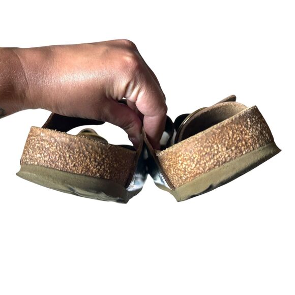 BIRKENSTOCK Arizona High Shine Buckled Slide Sandals Green Sz 39 (8.5)‎ - Picture 3 of 5